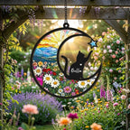 Personalized Cat Memorial With Cat Suncatcher, Custom Loss Of Cat Sympathy Gift, Cat Memorial Gift, Gift For Cat Lovers - image 3