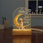 Personalized Pet Memorial LED Night Light , Custom Dog or Cat Photo Lamp, In Loving Memory Angel Keepsake,Gift for pet lover