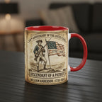 Personalized 250th Anniversary United States Mug, Descendant of a Patriot 1776–2026 Coffee Cup, Historic American Heritage Gift - image 3