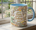 Personalized Baking Lover Mug, Baker Mug with Name, Just A Mom Who Loves Baking, Mother's Day Gift - image 4