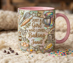 Personalized Baking Lover Mug, Baker Mug with Name, Just A Girl Who Loves Baking, Mother's Day Gift - image 3