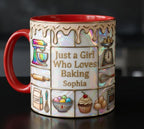 Personalized Baking Lover Mug, Baker Mug with Name, Just A Girl Who Loves Baking, Mother's Day Gift - image 2