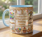 Personalized Baking Lover Mug, Baker Mug with Name, Just A Girl Who Loves Baking, Mother's Day Gift - image 3