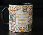 Personalized Baking Lover Mug, Baker Mug with Name, Just A Girl Who Loves Baking, Mother's Day Gift - image 2