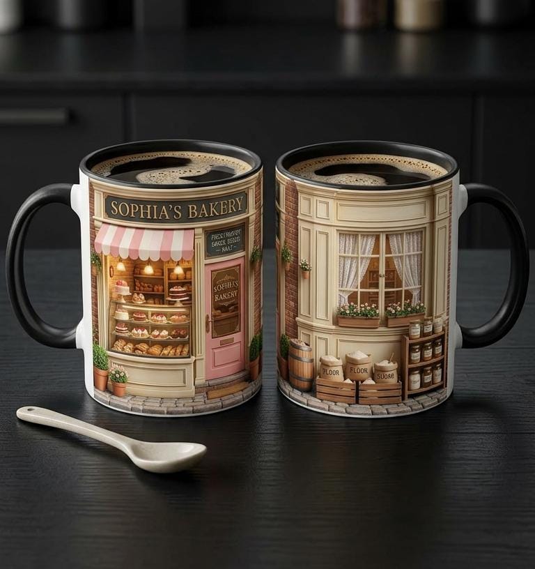 Personalized Baking Lover Mug, Baker Mug with Name, Bakery Shop Coffee Cup, Mother's Day Gift - image 3