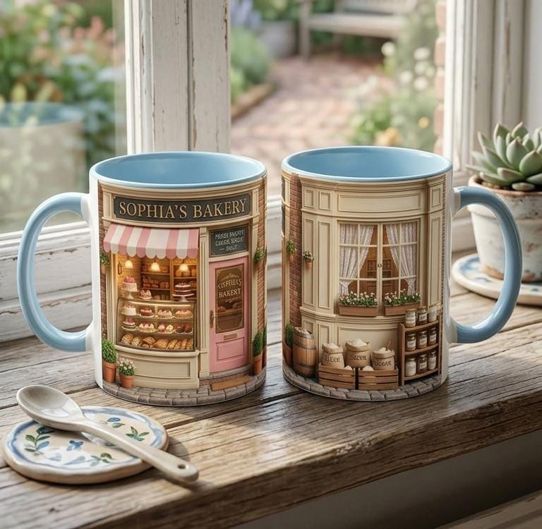 Personalized Baking Lover Mug, Baker Mug with Name, Bakery Shop Coffee Cup, Mother's Day Gift - image 2