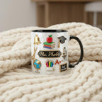 Personalized Teacher Mug, Classroom Theme Coffee Cup, Custom Name Teacher Gift, Back to School Mug - image 2