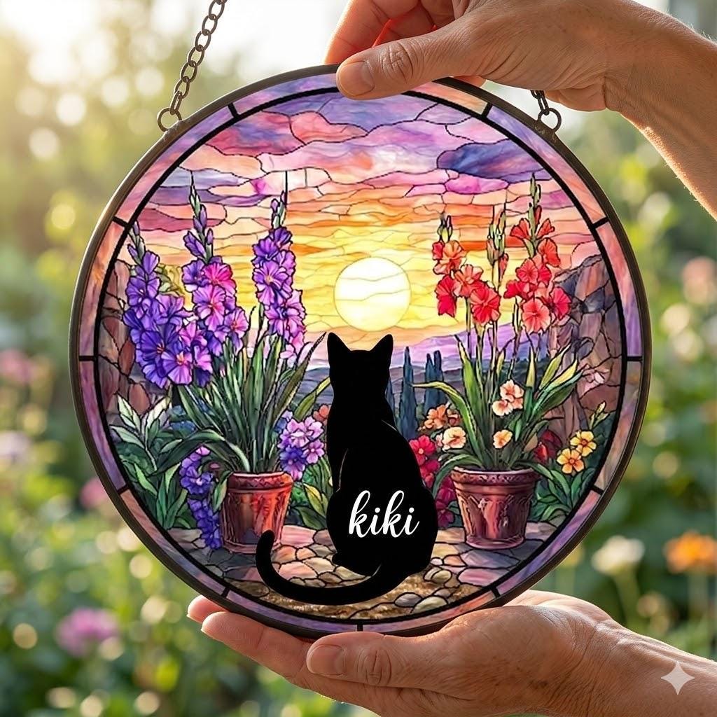Custom Bengal  Cat Loss Suncatcher, Pet Memorial Gift, Pet Loss Sympathy Gift, Cat Lover Gift, Pet Remembrance Gift, Custom photo - image 4