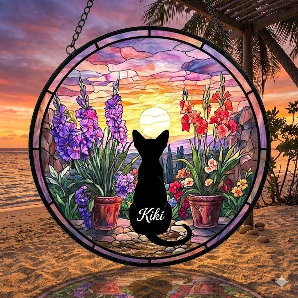 Custom Siamese Cat Loss Suncatcher, Pet Memorial Gift, Pet Loss Sympathy Gift, Cat Lover Gift, Pet Remembrance Gift, Custom photo - image 4