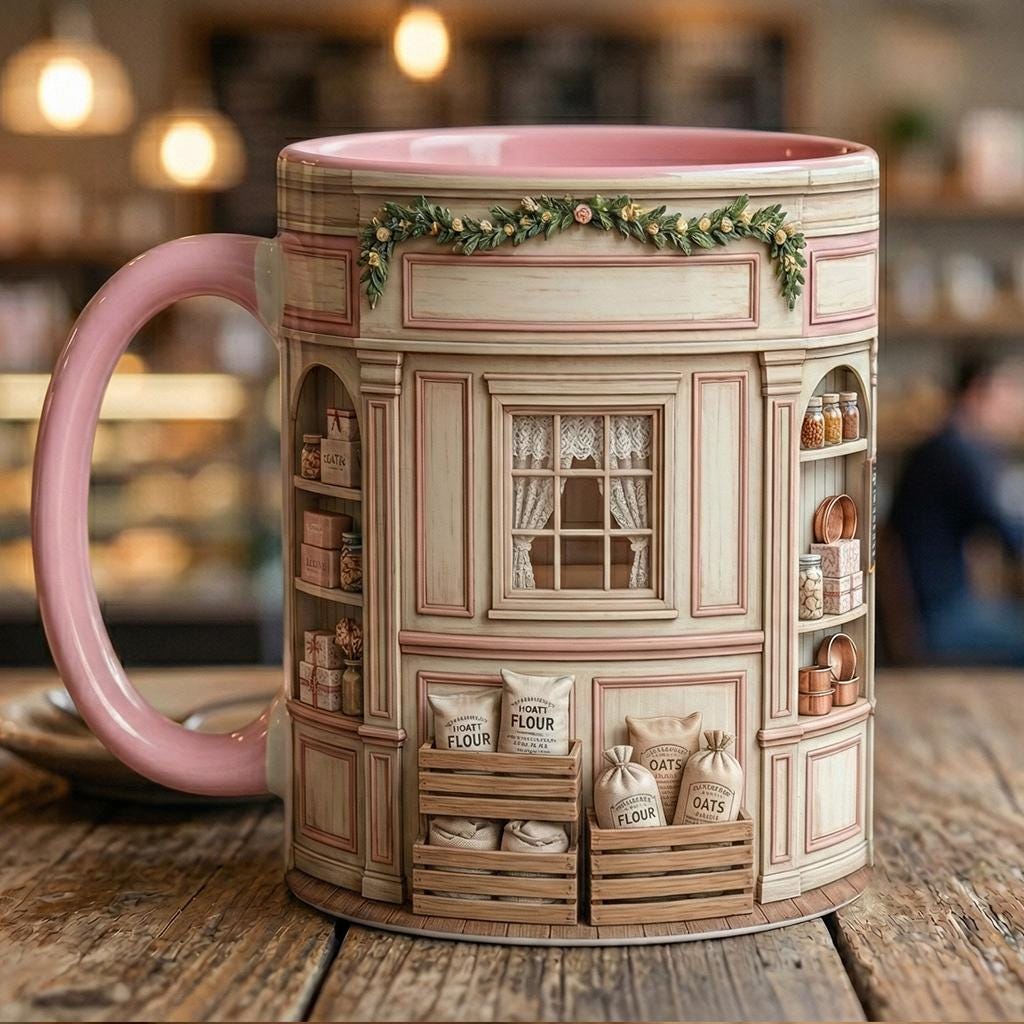 Custom Name Baker’s Dream 3D Effect Mug, Bakery Mug, Kitchen Baking Gift For Her - image 4