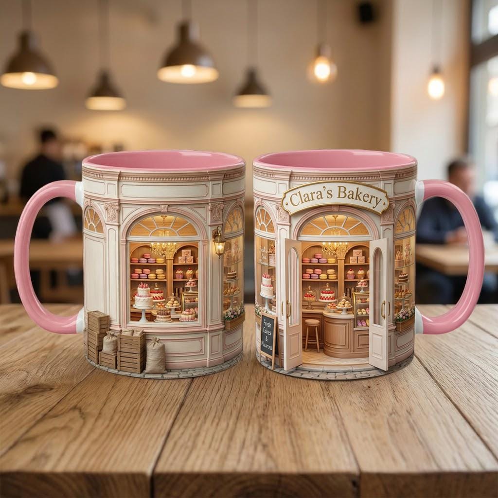 Personalized Baker’s Dream 3D Effect Mug, Bakery Mug, Kitchen Baking Gift For Her - image 2