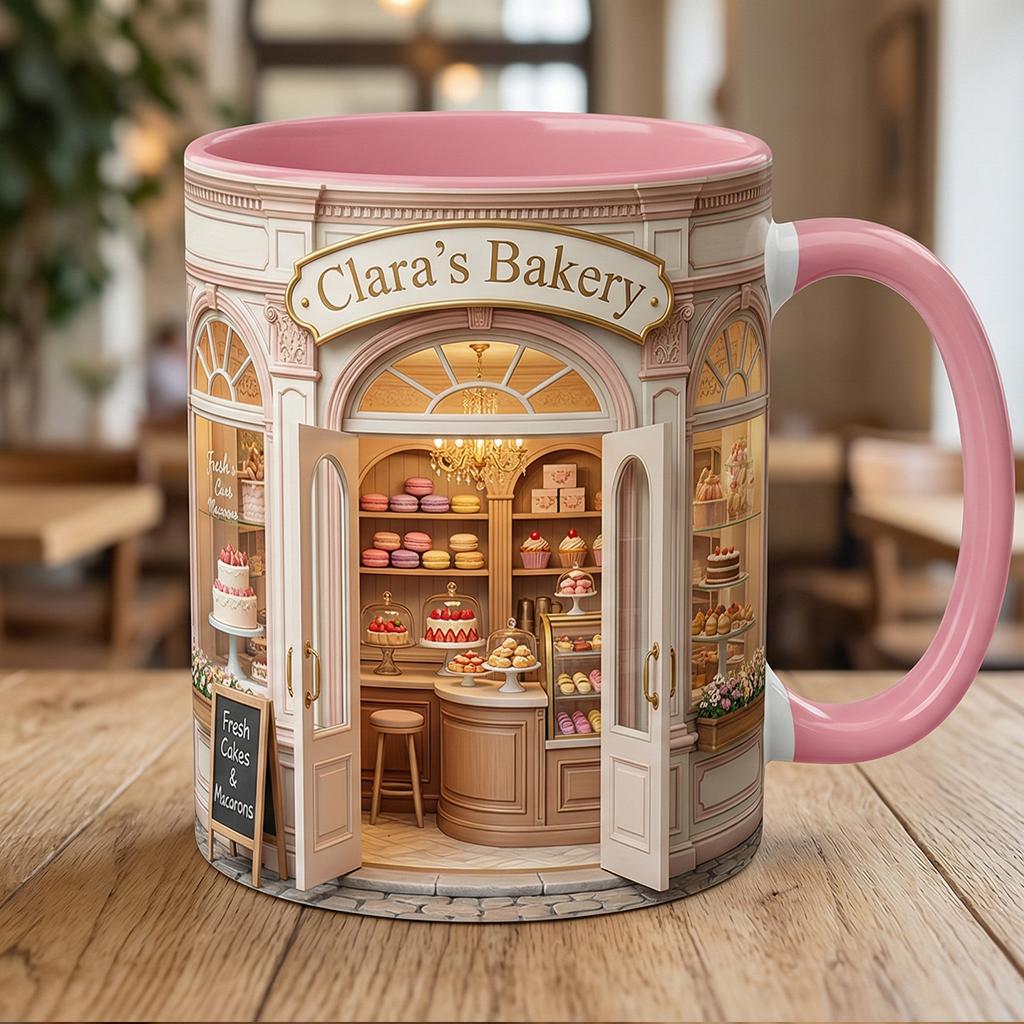 Personalized Baker’s Dream 3D Effect Mug, Bakery Mug, Kitchen Baking Gift For Her