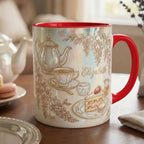 Personalized Tea Lover Mug, Faux 3D Effect Bookish Tea Lover Gift, Romance Reader Accent Mug - image 3