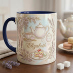 Personalized Tea Lover Mug, Faux 3D Effect Tea Lover Gift, Romance Reader Accent Mug - image 3