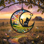 Personalized Cat Memorial With Cat Suncatcher, Custom Loss Of Cat Sympathy Gift, Gift For Cat Lovers, ,In Loving Memory, Cat Mom Gifts - image 5