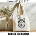 Siberian Husky Embroidery Design, Realistic Dog Portrait, Blue Eyes Husky Puppy Embroidery File, Detailed Dog Head,5 sizes, Digital Download - image 4