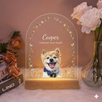 Personalized Pet Memorial LED Night Light — Custom Dog or Cat Photo Sympathy Gift, Pet Portrait - image 2