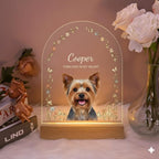 Personalized Pet Memorial LED Night Light — Custom Dog or Cat Photo Sympathy Gift, Pet Portrait - image 4