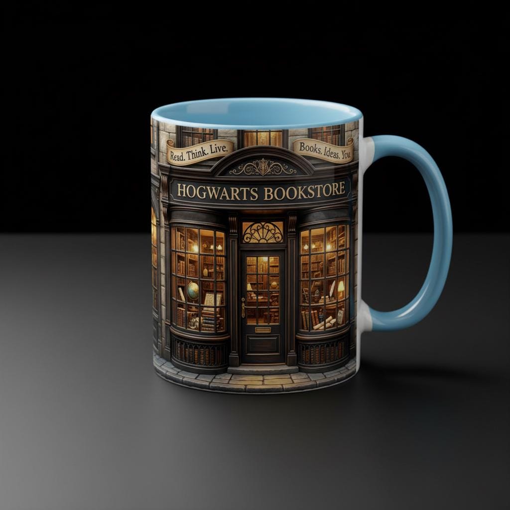 Personalized Bookstore Coffee Cup, Custom Name Book Lover Accent Mug, Librarian Reader Gift - image 4