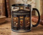 Personalized Bookstore Coffee Cup, Custom Name Book Lover Accent Mug, Librarian Reader Gift