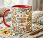 Personalized Gardening Coffee Cup, Custom 3D-Effect Garden Lover Accent Mug, Just A Girl Who Loves Gardening - image 3