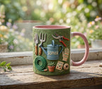 Personalized Gardening Coffee Cup, Custom 3D-Effect Garden Lover Accent Mug, Gift for Men Women - image 2