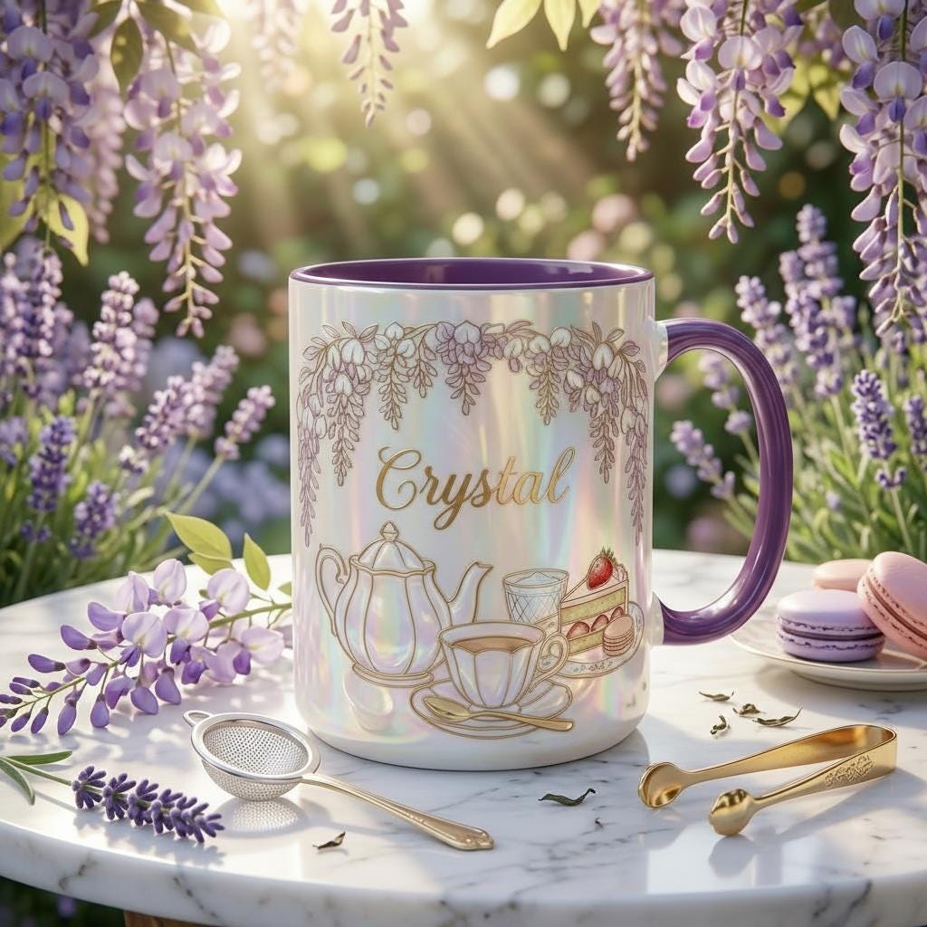 Personalized Tea Lover Faux 3D Mug, Cozy Tea Romance Reader Gift - image 4