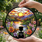 Personalized Australian Shepherd dog  Loss Sympathy Gift, Custom Dog Memorial Suncatcher, Pet Memorial Gift, Loss of Dog Gift, Remembrance - image 4