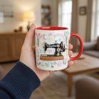 Personalized Sewing Mug, Custom Sewing Knitting Lover Coffee Cup, Mothers Day Gift, Gift for Mom Grandma - image 2