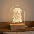 Personalized Pet Memorial LED Night Light — Custom Dog or Cat Photo Sympathy Gift, Pet Loss, Pet Memorial Gift for Dog, Cat - image 4