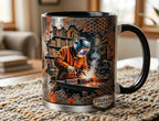 Welder 3D Effect, Custom Name Accent Mug, Personalized Welder Coffee Cup, Gift For Husband - image 3