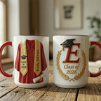 Personalized Graduation Mug, Class of 2026 Mug, College Graduated, New Graduate Gift, Faux 3D Mug - Flat Surface - image 2