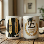 Personalized Graduation Mug, Class of 2026 Mug, College Graduated, New Graduate Gift, Faux 3D Mug - Flat Surface