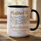 Personalized Masters Degree Mug, Mastered It Mug, Masters Degree Graduation Gift, Faux 3D Mug - Flat Surface - image 6