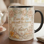 I Am The Tea You Will Be Having Faux 3D Accent Mug, Bookish Tea Lover Mug, Romance Reader Gift - image 4