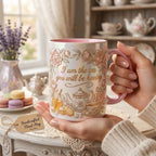 I Am The Tea You Will Be Having Faux 3D Accent Mug, Bookish Tea Lover Mug, Romance Reader Gift