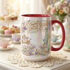 Dearest Gentle Reader Faux 3D Accent Mug, Bookish Tea Lover, Romance Reader Gift - image 4