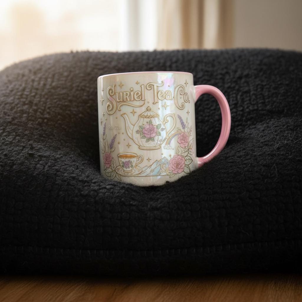 Suriel Tea Co Mug, Fantasy Reader Coffee Mug, Bookish Gift, Reading Book Lover - image 3