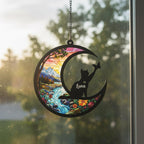 Personalized Cat Loss Sympathy Gift, Custom Pet Memorial Suncatcher, Gift For pet Lovers, Cat Remembrance Gift - image 3