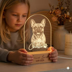 Personalized French Bulldog Dog LED Night Light — Custom Dog  Sympathy Gift, Dog Memorial Gift , Gift For Dog Lover - image 6
