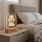 Personalized Poodle Dog LED Night Light — Custom Dog  Sympathy Gift, Dog Memorial Gift , Gift For Dog Lover, dog keepsake - image 4