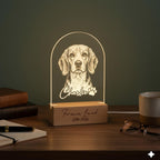 Personalized Beagle Dog LED Night Light — Custom Dog  Sympathy Gift, Dog Memorial Gift , Gift For Dog Lover, dog keepsake - image 4