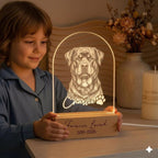 Personalized Rottweiler  Dog LED Night Light — Custom Dog  Sympathy Gift, Dog Memorial Gift , Gift For Dog Lover, dog keepsake - image 5