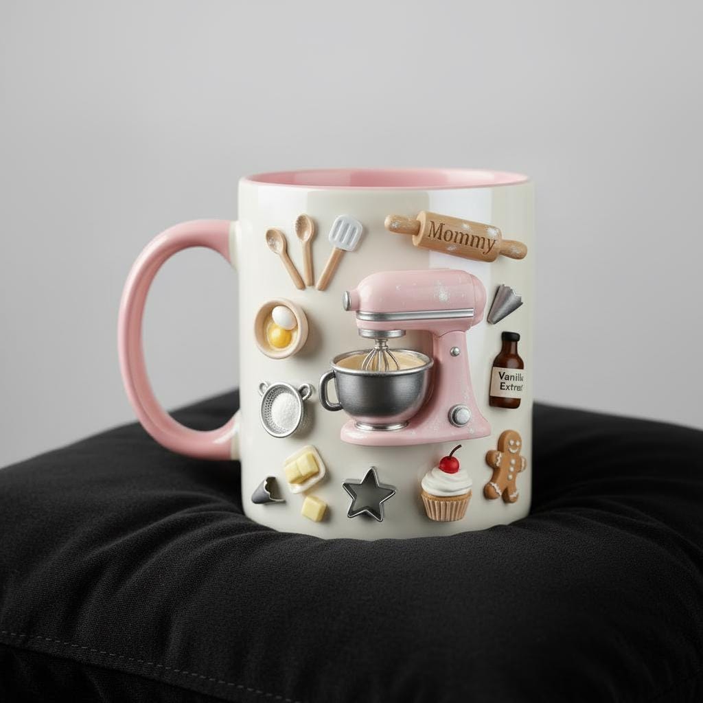 Personalized Baking Mug, Custom Name Cooking Lover Coffee Cup, for Men Women, Mothers Day Gift - image 4