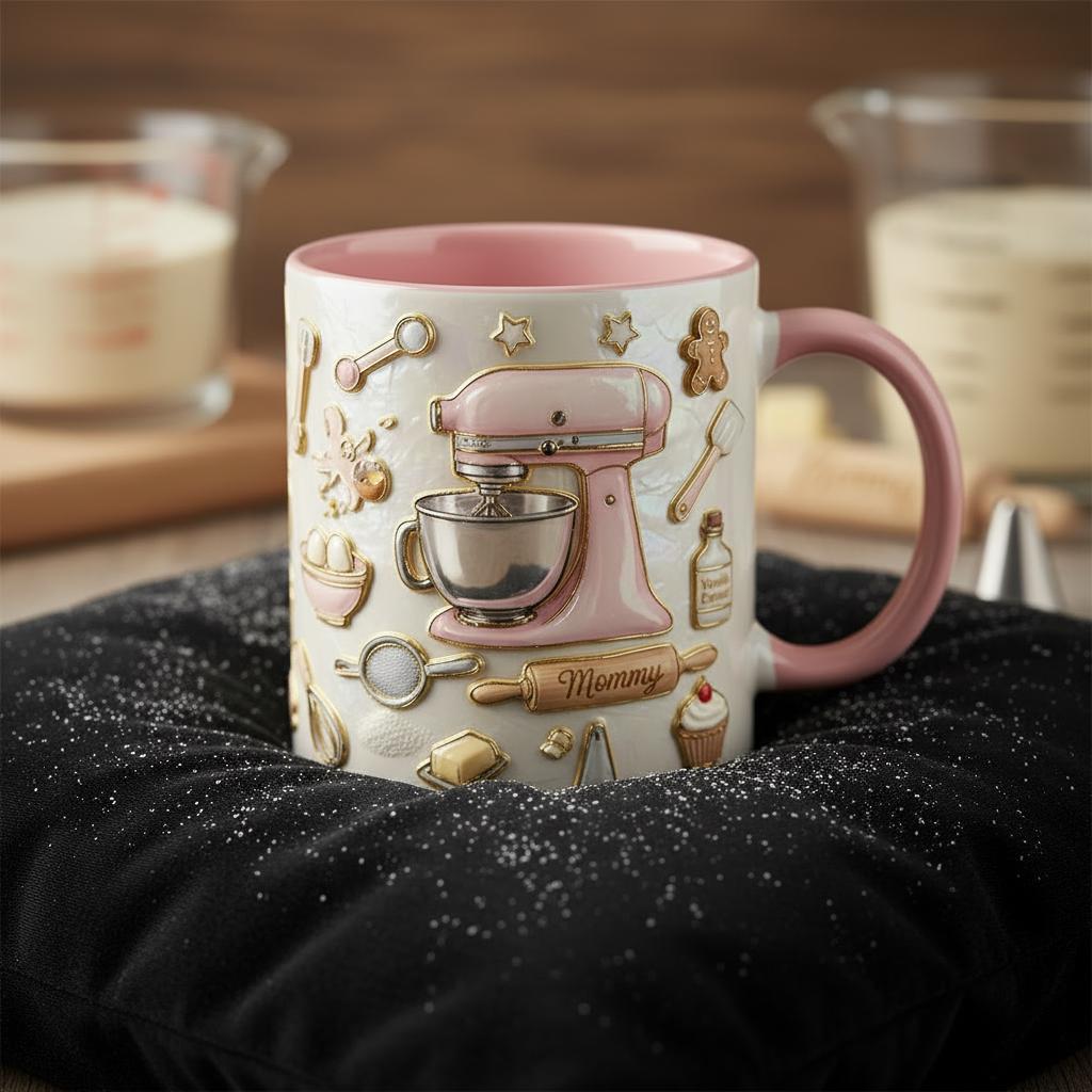 Personalized Baking Mug, Custom Name Cooking Lover Coffee Cup, for Men Women, Mothers Day Gift - image 2