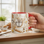 Personalized Baking Mug, Custom Name Cooking Lover Coffee Cup, for Men Women, Mothers Day Gift - image 3