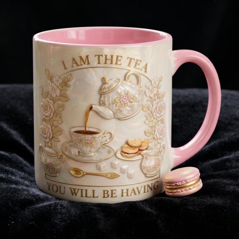 I Am The Tea You Are Having Mug, Drama Tv Series Quote Coffee Mug, Sarcastic British Humor Cup - image 4