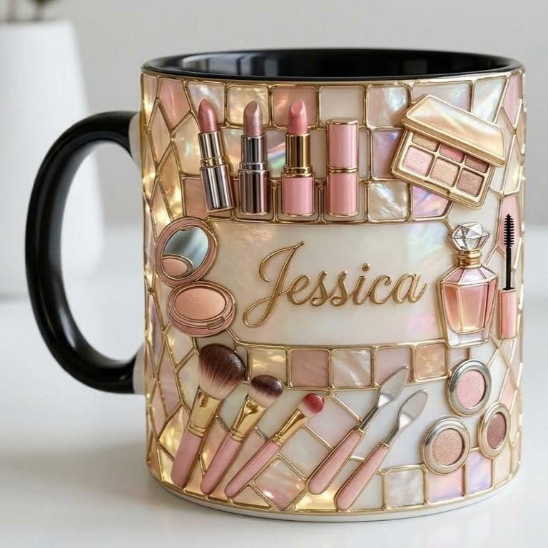 Custom Makeup Lover Mug, Personalized Beauty Makeup Artist Cup, Mothers Day Gift - image 3