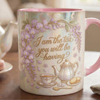 I Am The Tea You Will Be Having Faux 3D Accent Mug, Bookish Tea Lover Gift, Romance Reader Accent Mug