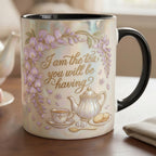 I Am The Tea You Will Be Having Faux 3D Accent Mug, Bookish Tea Lover Gift, Romance Reader Accent Mug - image 6
